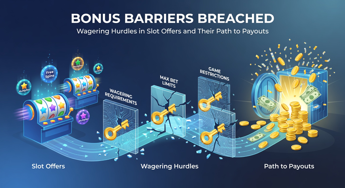 Graphic depicting a roadmap from bonus claim to payout, with wagering milestones marked along the way