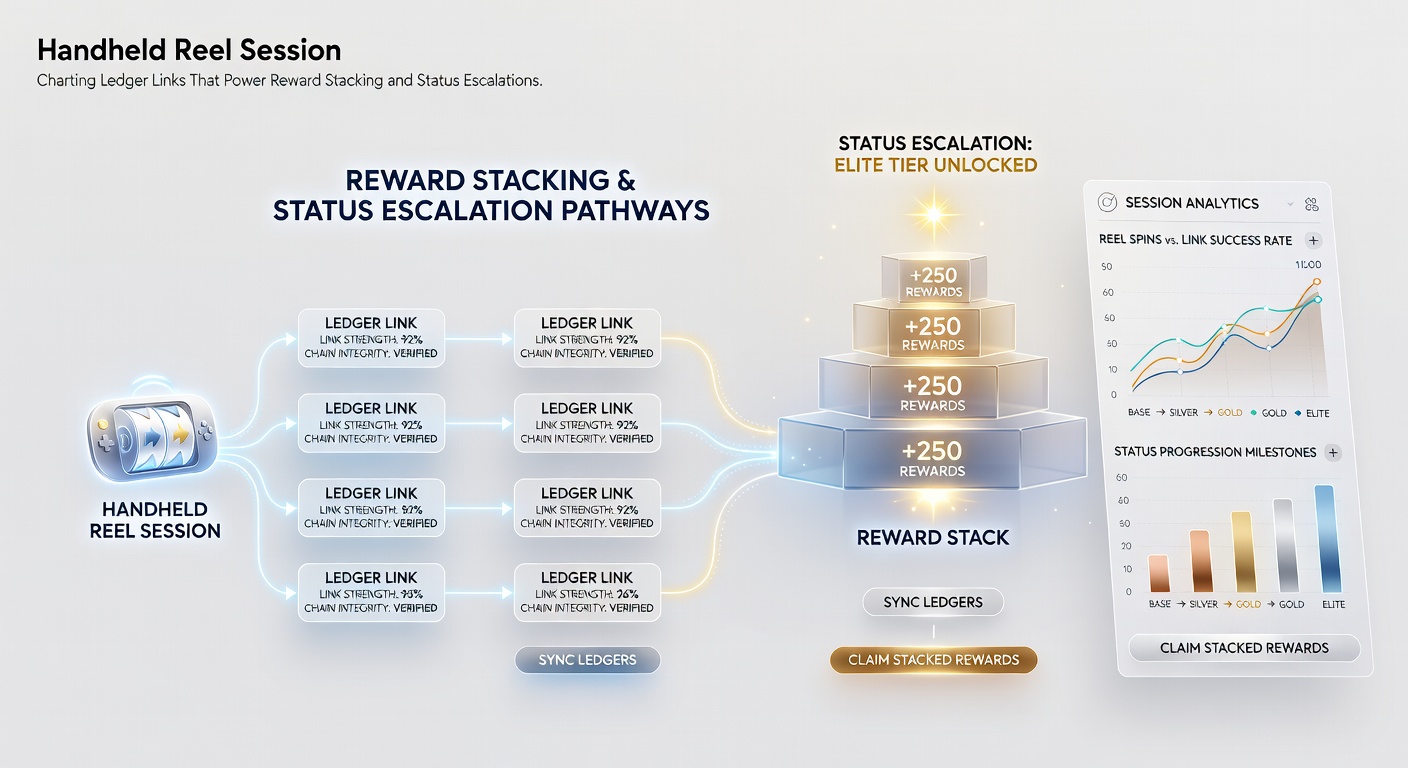 Detailed flowchart of ledger connections linking mobile slot rewards to VIP status tiers