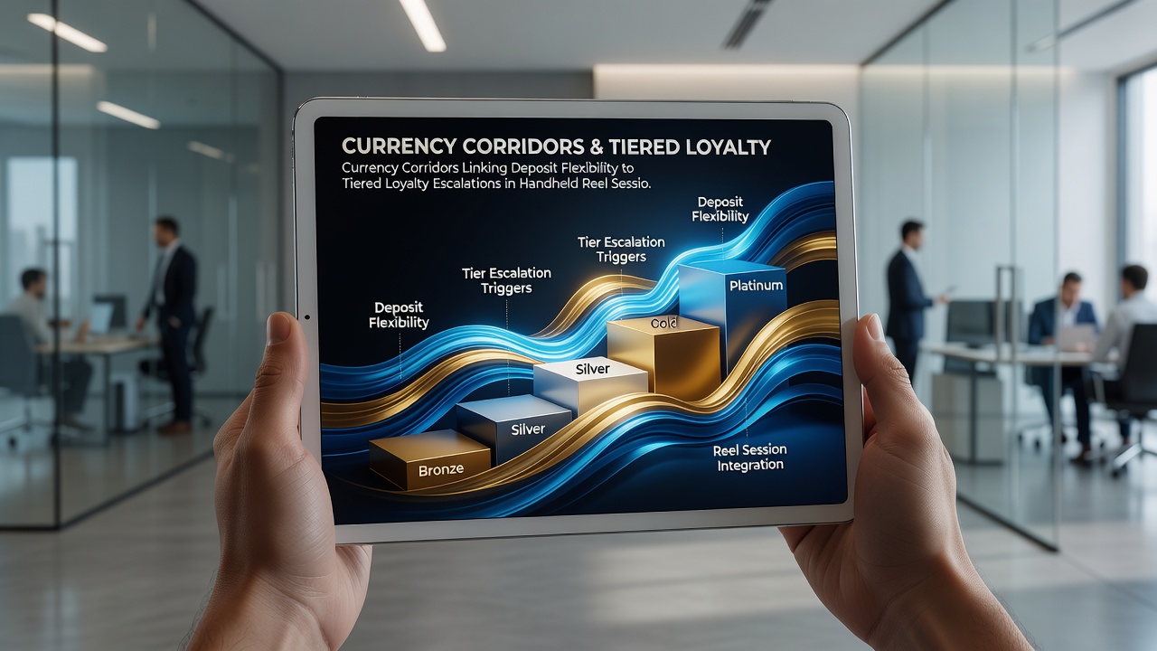 Loyalty tier dashboard displayed during a mobile slot session with highlighted deposit corridor selections