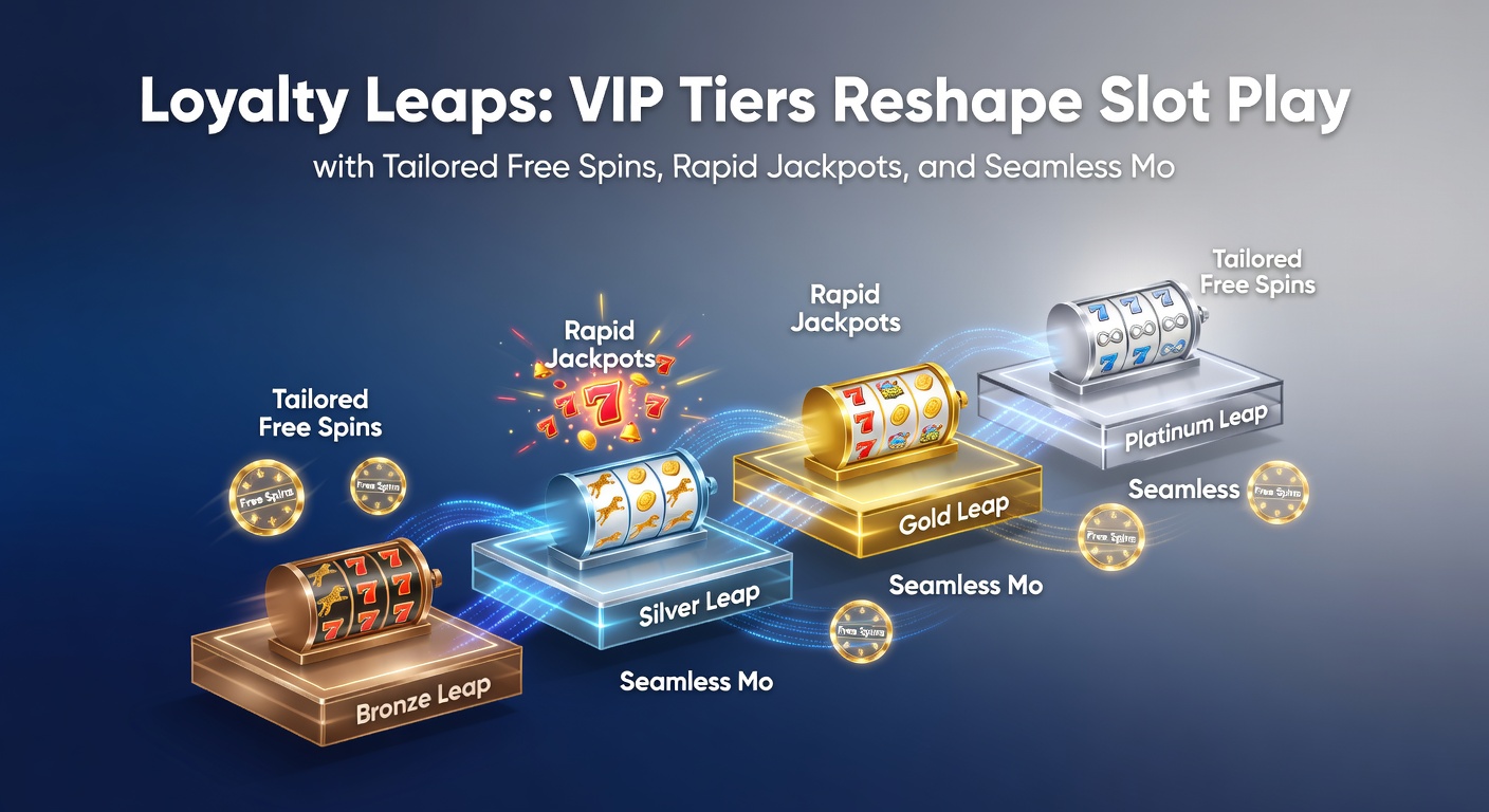 Close-up of a smartphone interface highlighting VIP dashboard with free spin counters, jackpot meters ticking upward, and tier upgrade animations