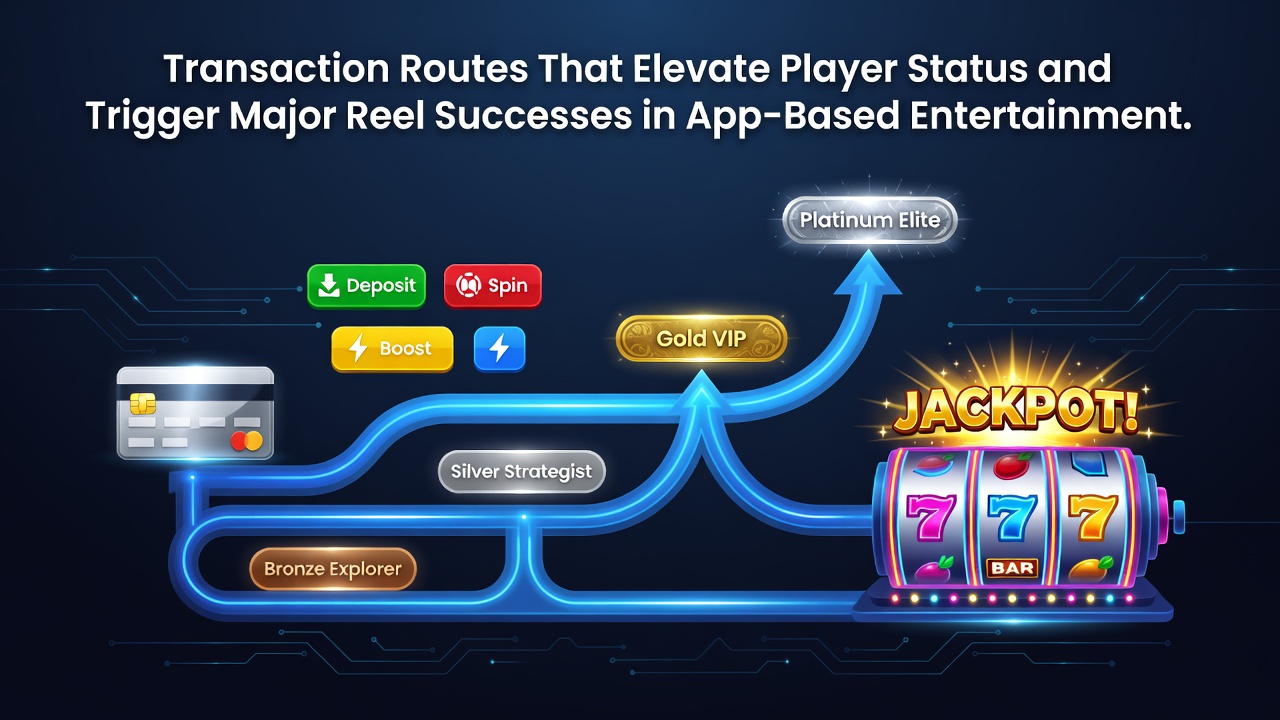 Player dashboard displaying VIP tier progress alongside recent transaction confirmations and reel win notifications